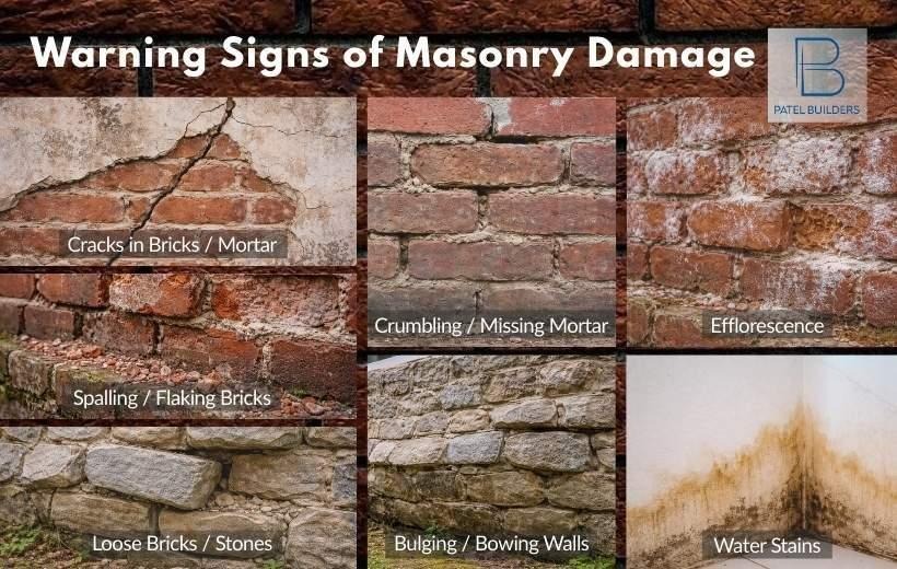 warning signs of texas weather masonry damage