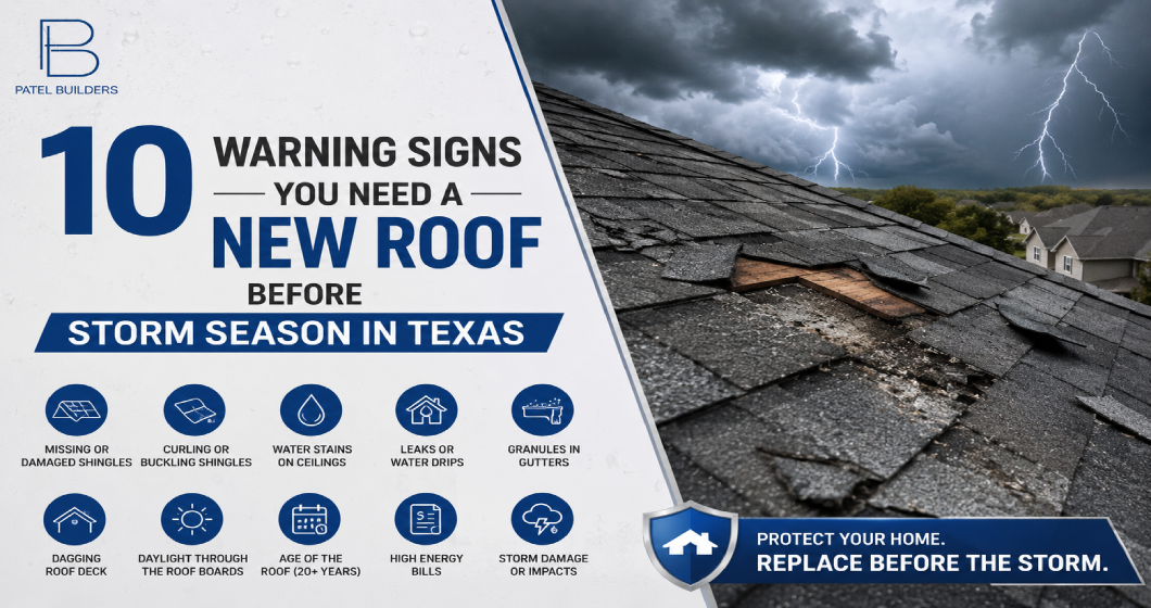 10 Signs You Need a New Roof Before Storm Season in Texas